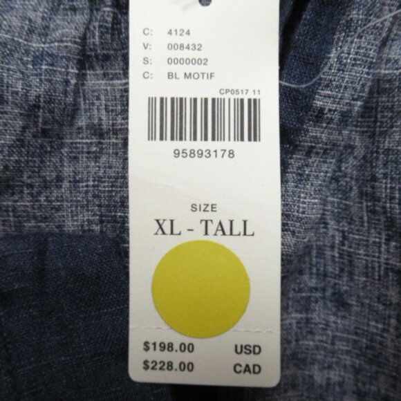 XL TALL🔹Anthropologie The Somerset Linen Printed Jumpsuit Blue Pattern Floral - Picture 16 of 16